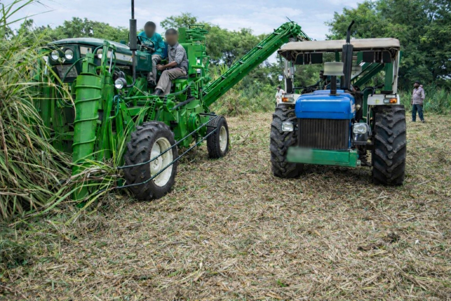 Sugarcane Harvester Back View